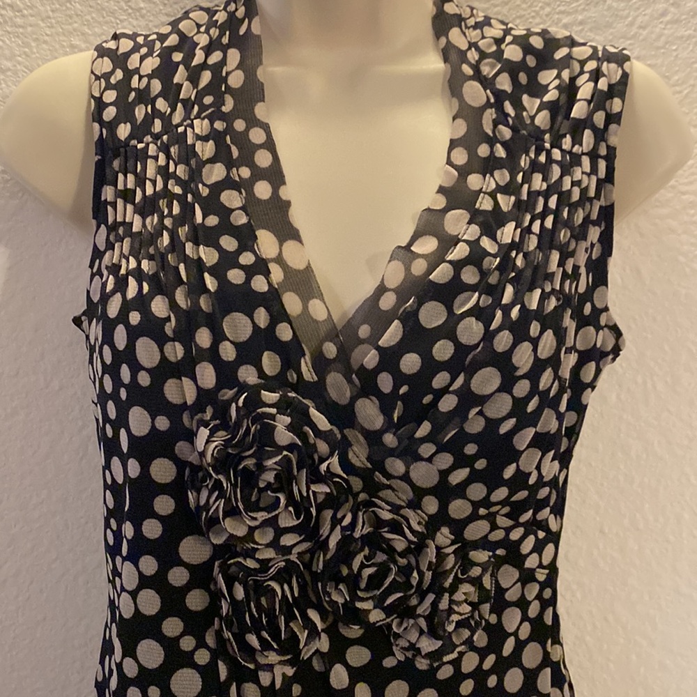 2/$10 INC polka dot Sleeveless Blouse